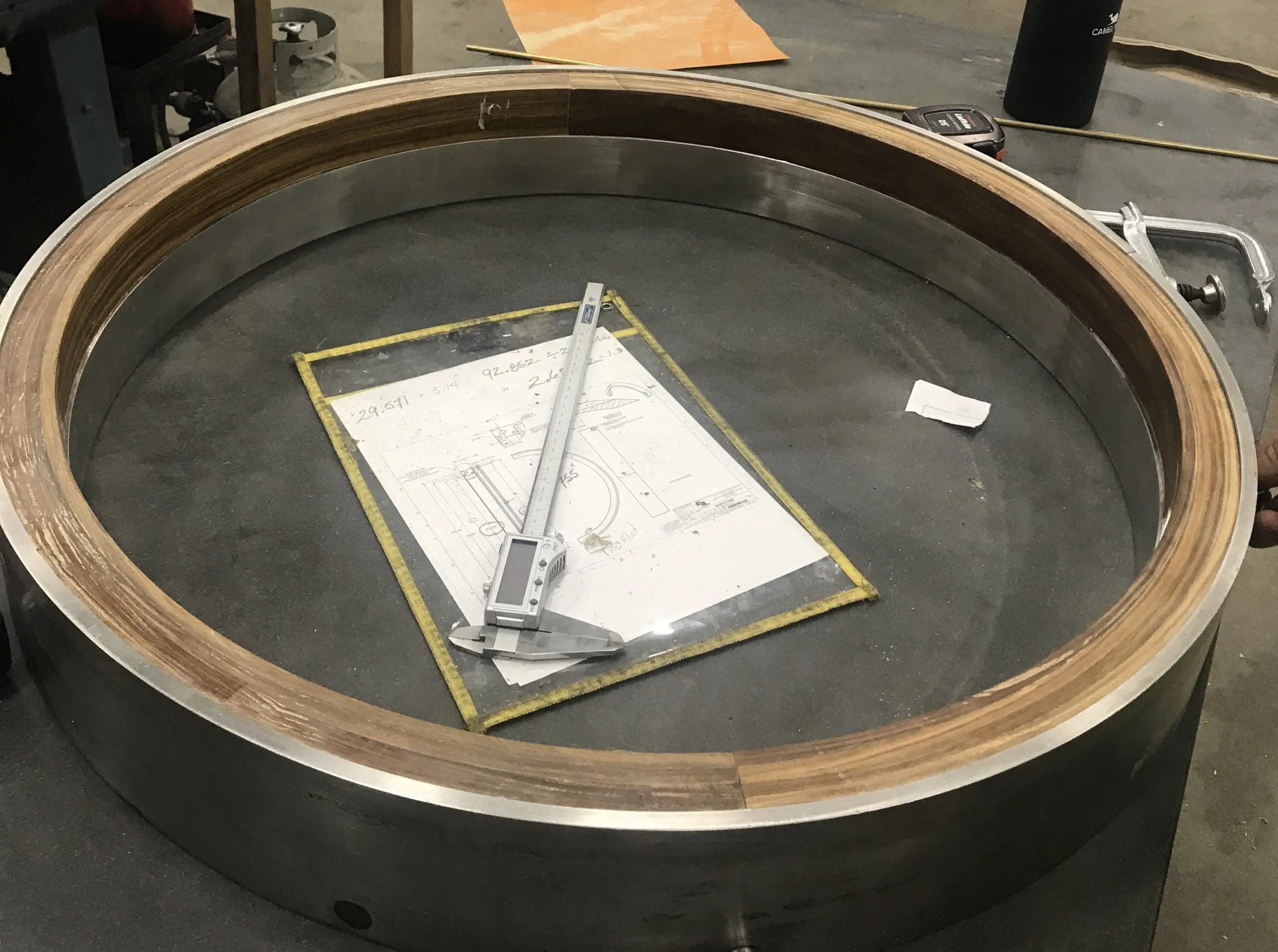 Bearing seal made with Lignum Vitae