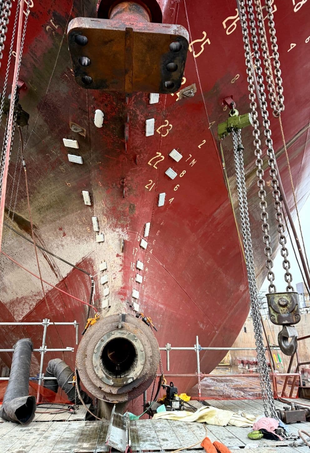 Frontenac Ship using Lignum Vitae Bearings