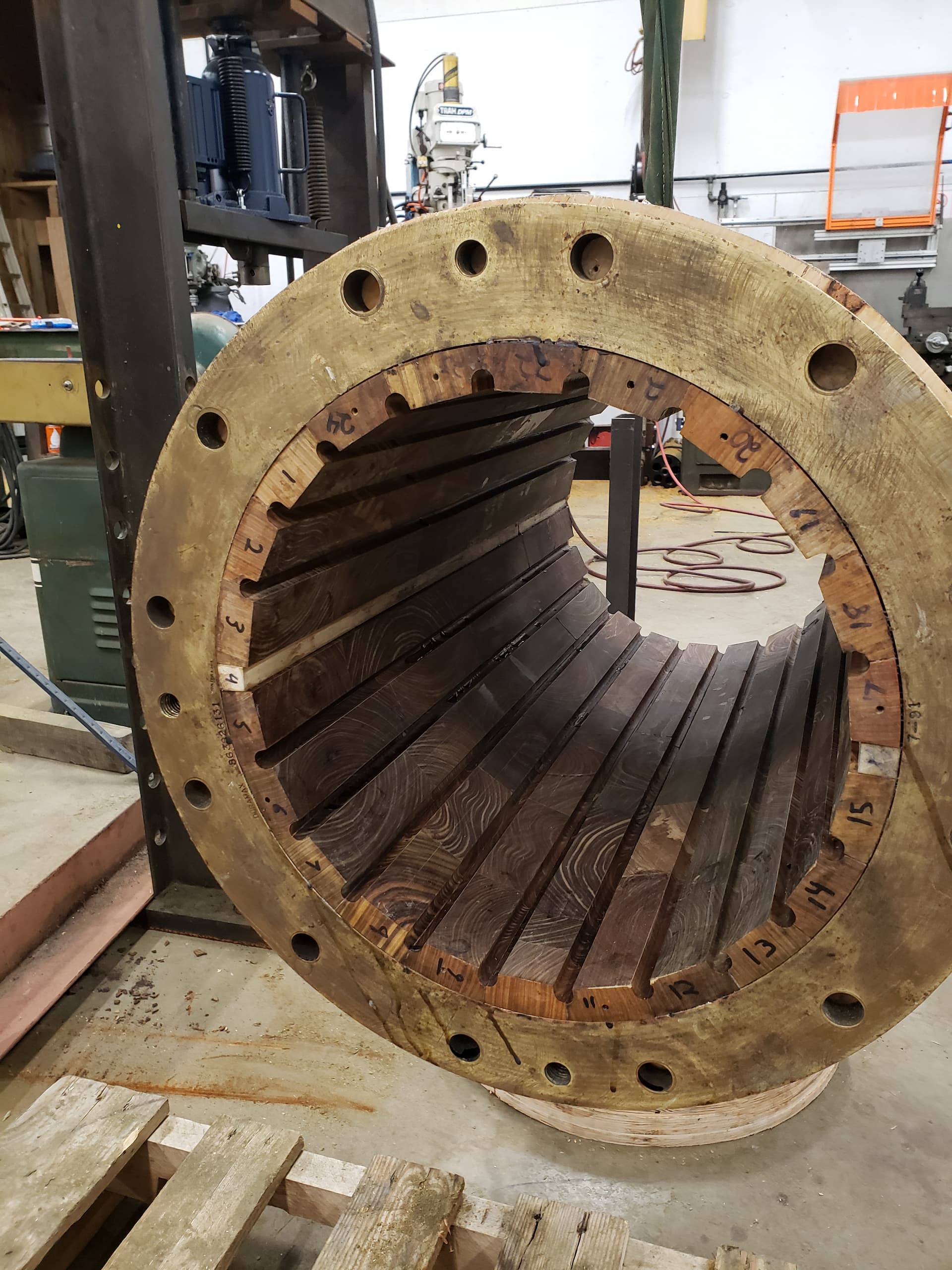 Stern tube bearing made by Lignum Vitae