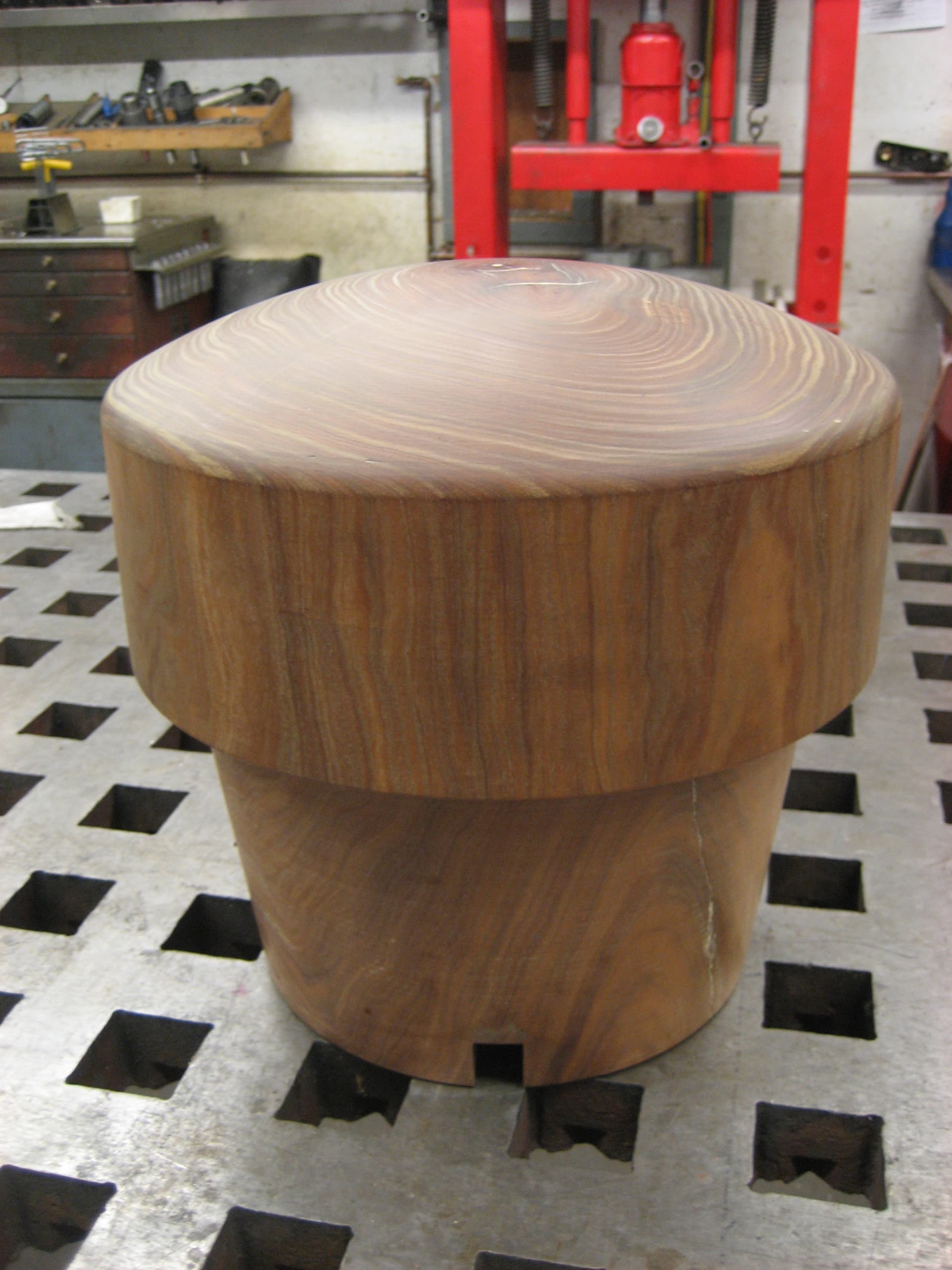 Thrust bearings made with Lignum Vitae