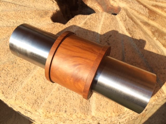 Bearings made from lignum vitae