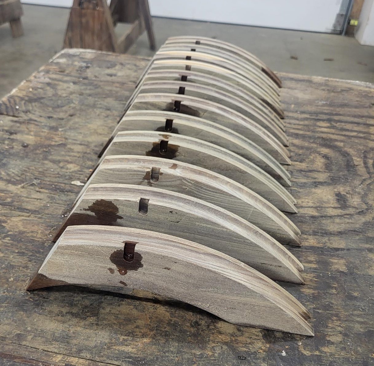 Bearing seal made with Lignum Vitae