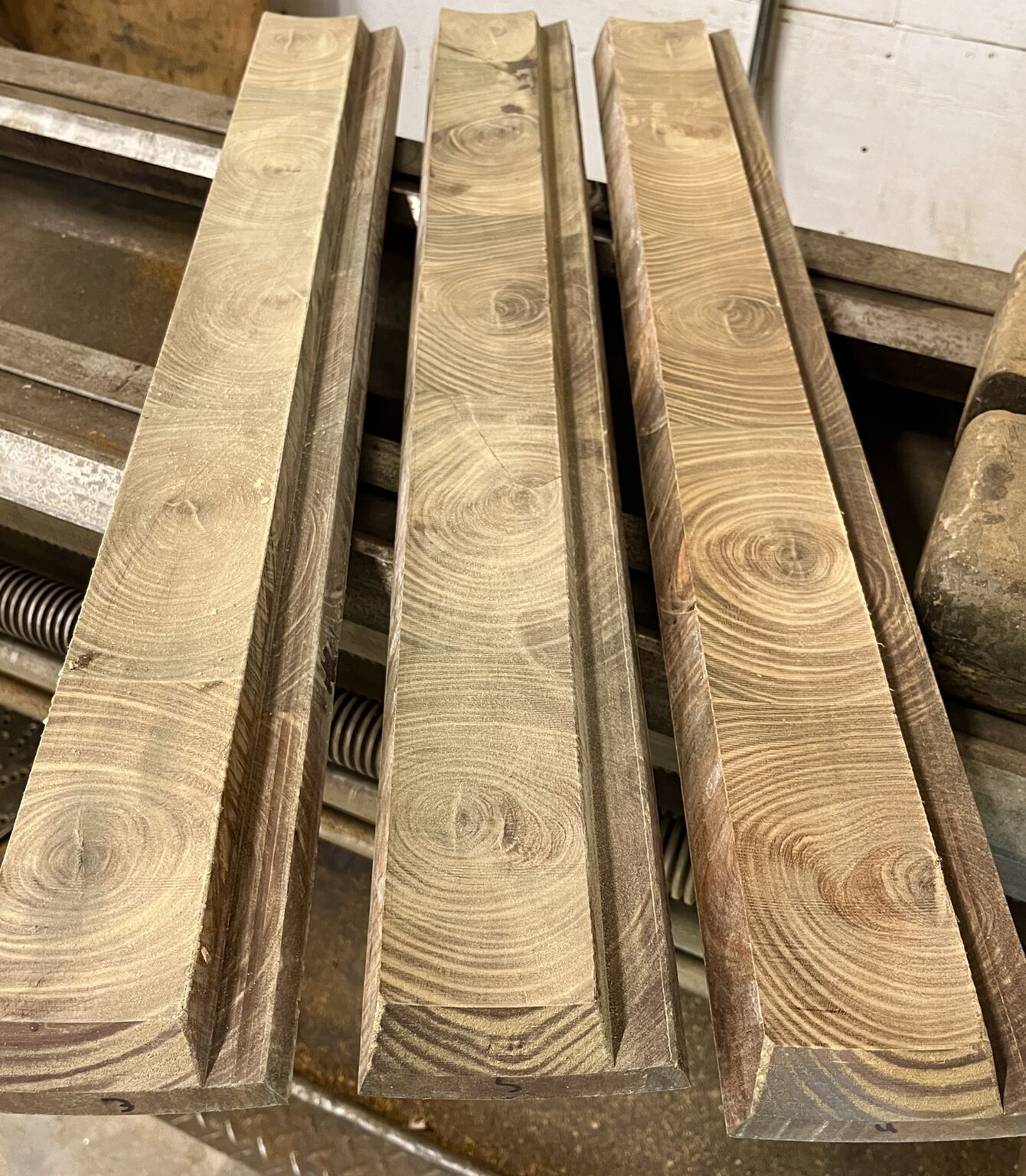 Stave bearing made with Lignum Vitae