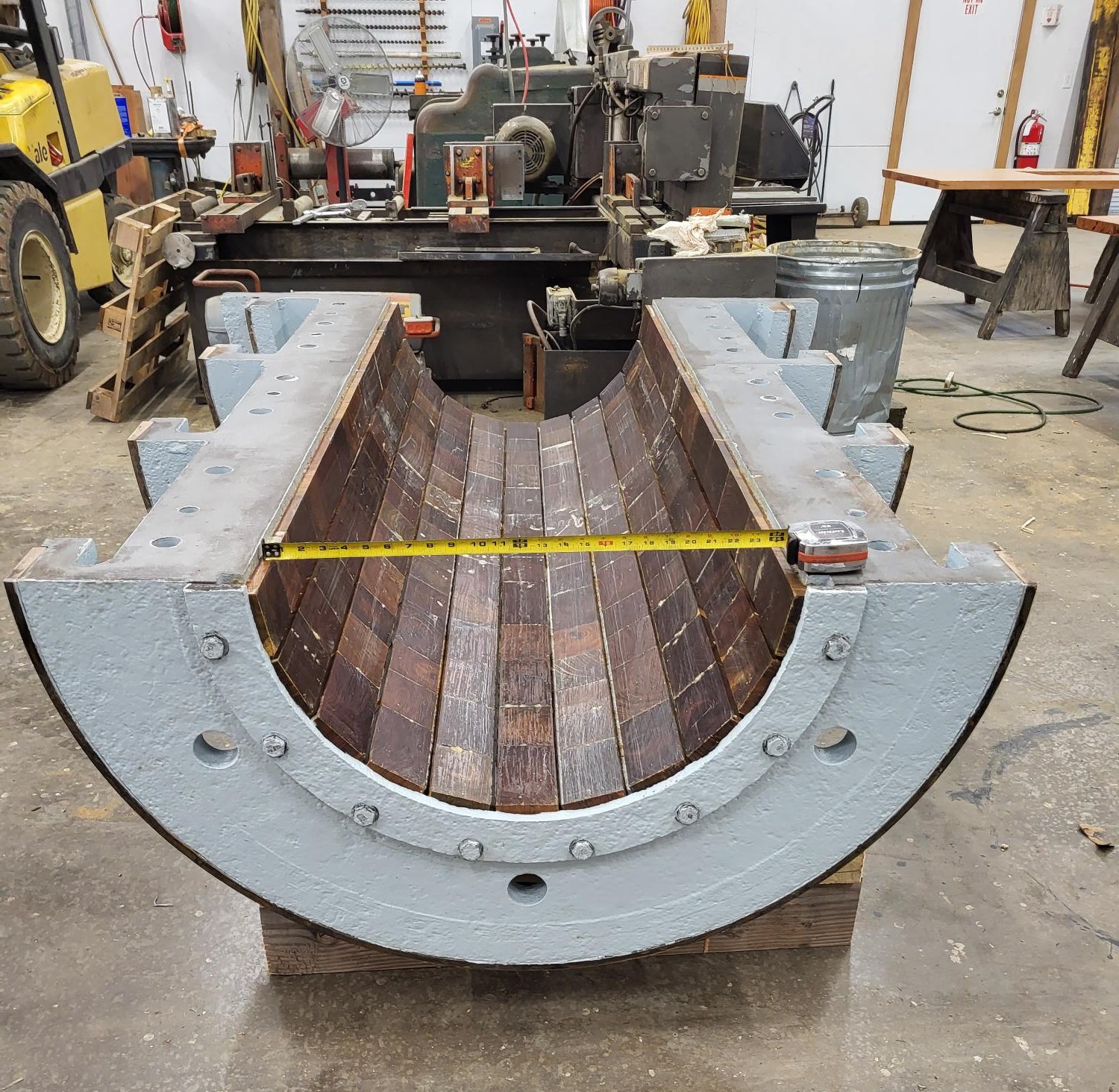 Stave bearing made with Lignum Vitae