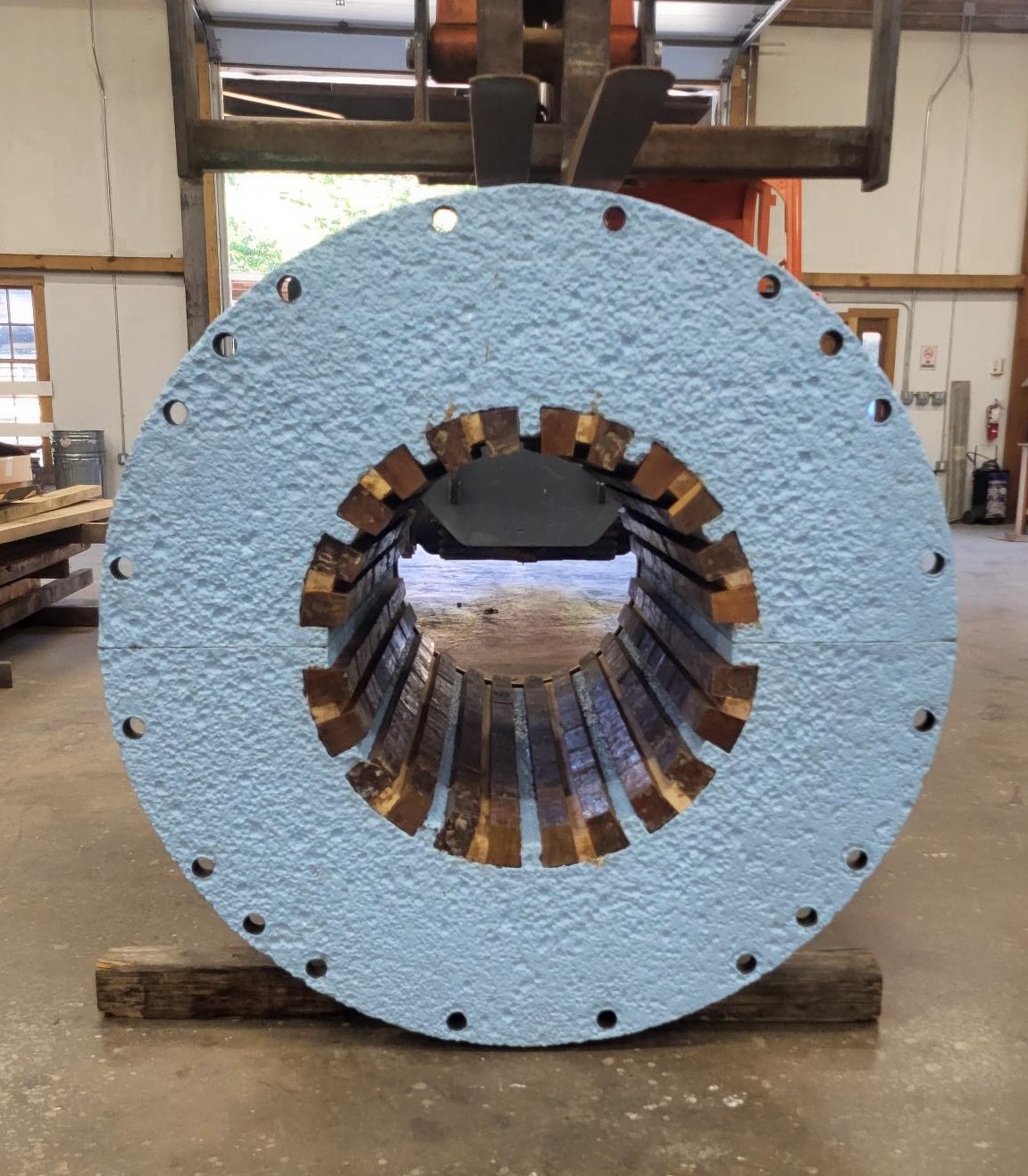 Stave bearing made with Lignum Vitae
