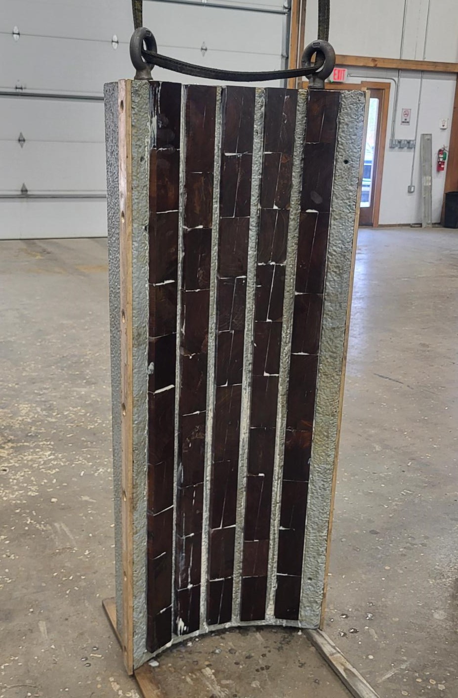 Stave bearing made with Lignum Vitae