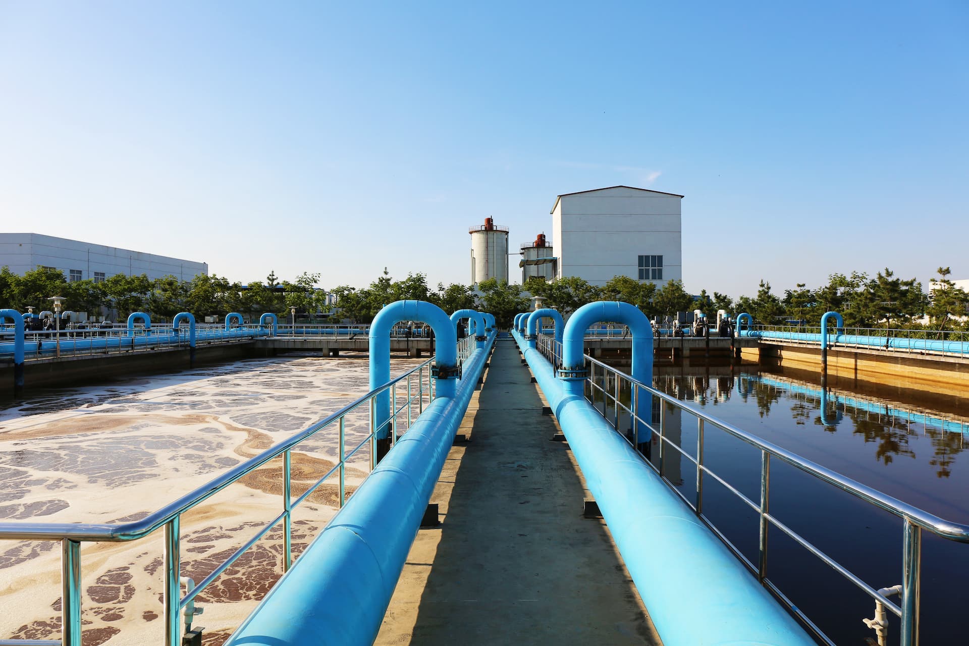 Water Treatment plant that use Lignum Vitae bearings.